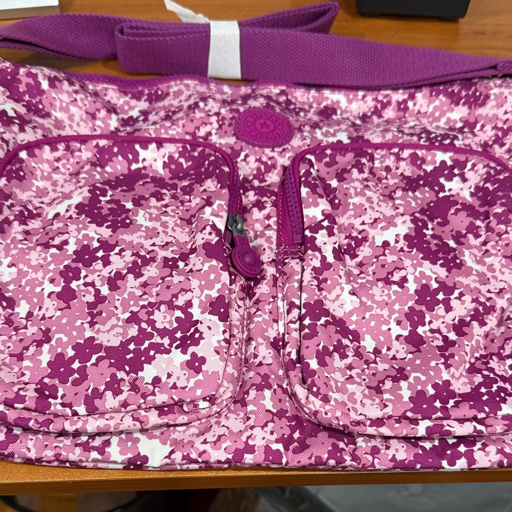 Kipling Pink Floral Crossbody Bag